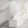 900mm white wall hung bathroom vanity