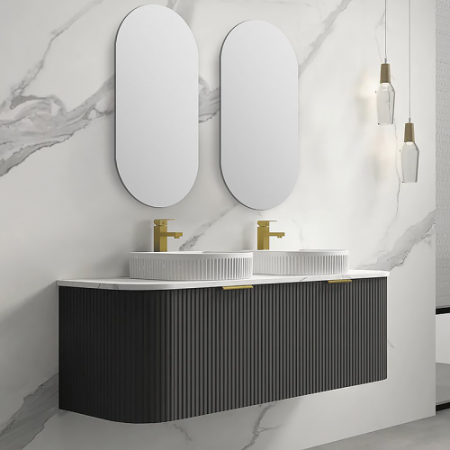 1500mm double sink bathroom vanity